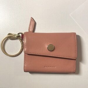 Hammitt Royce Key Wallet Pink Sands Gold Hardware Great Shape!